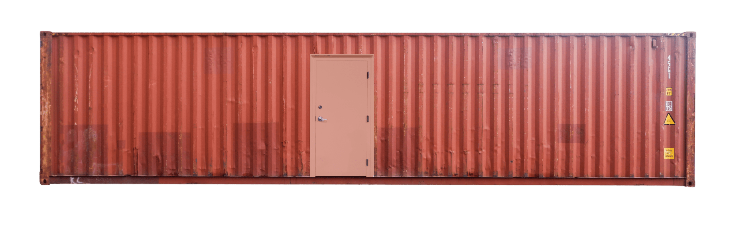40-Foot Standard Used Shipping Container with 3′ Door