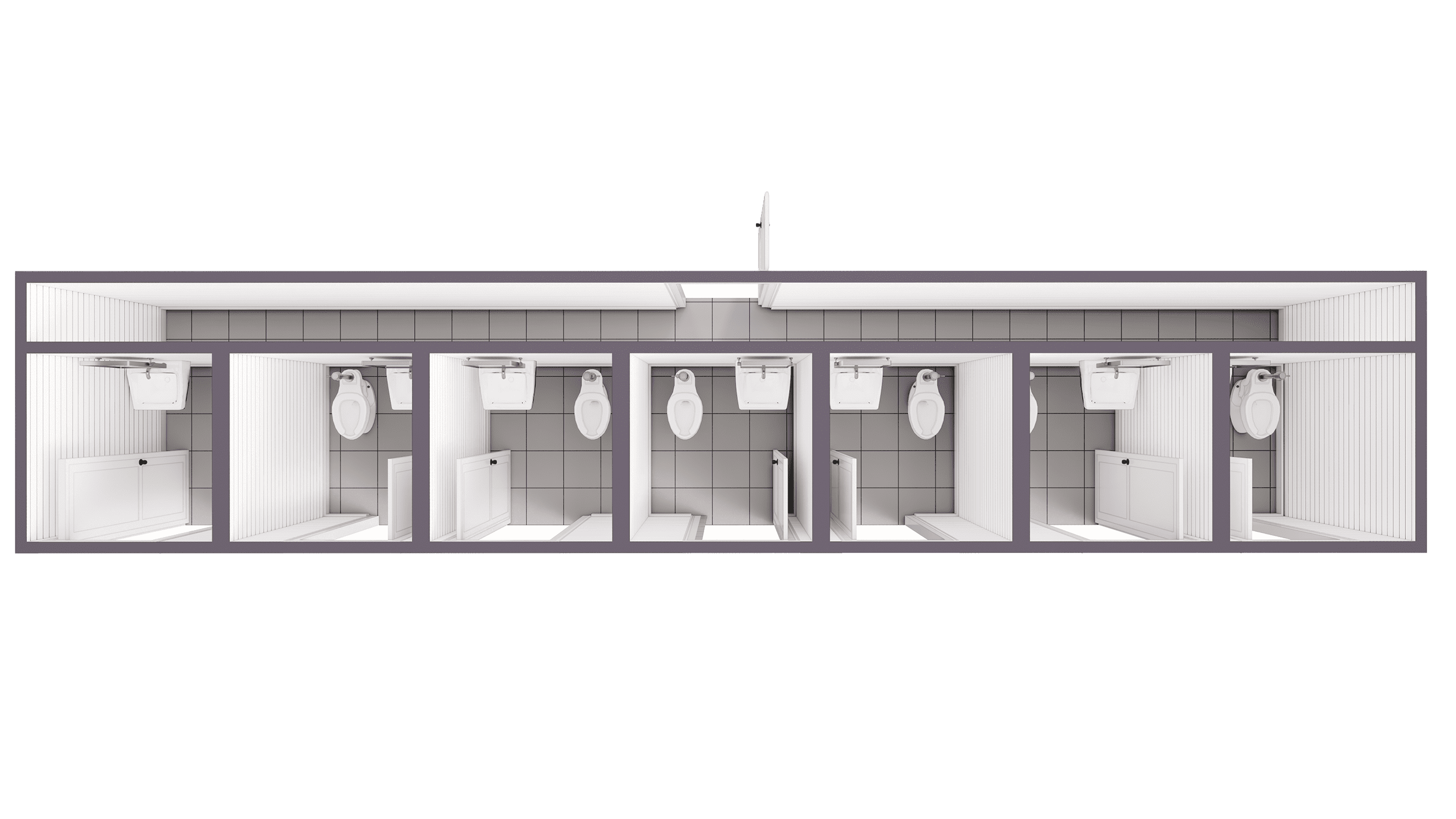 40-Foot Shipping Container Bathroom with Storage