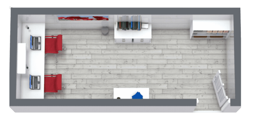 20' Office no restroom