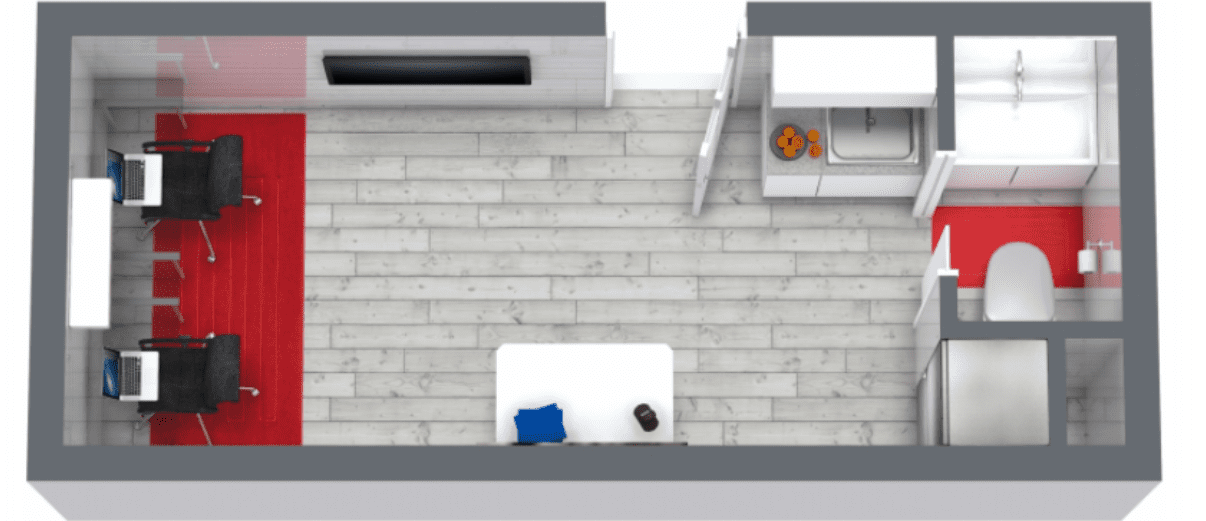 20' Office no restroom